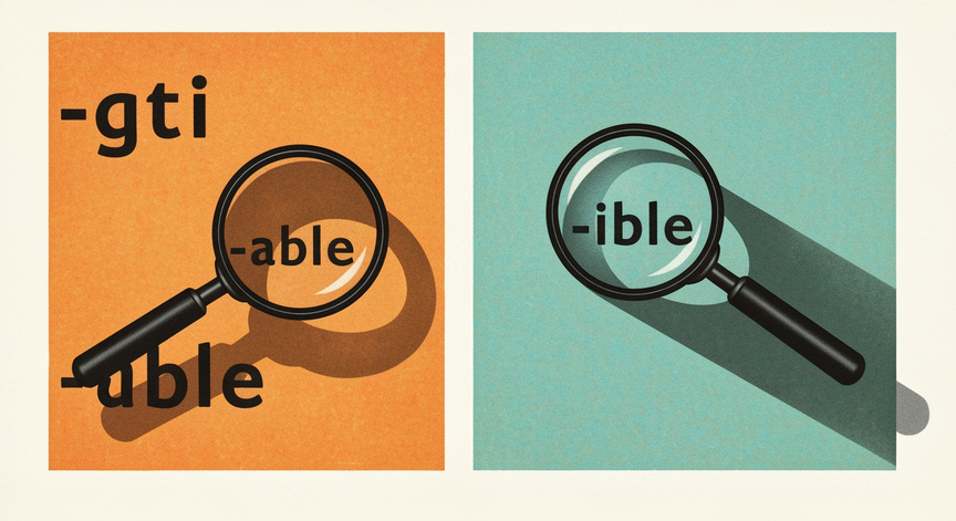 Mastering -able and -ible