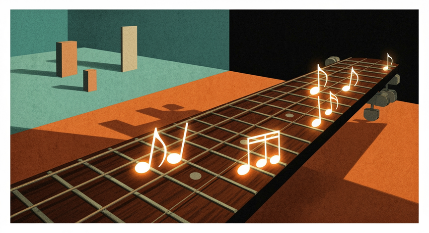 Guitar Fretboard Triads and Theory