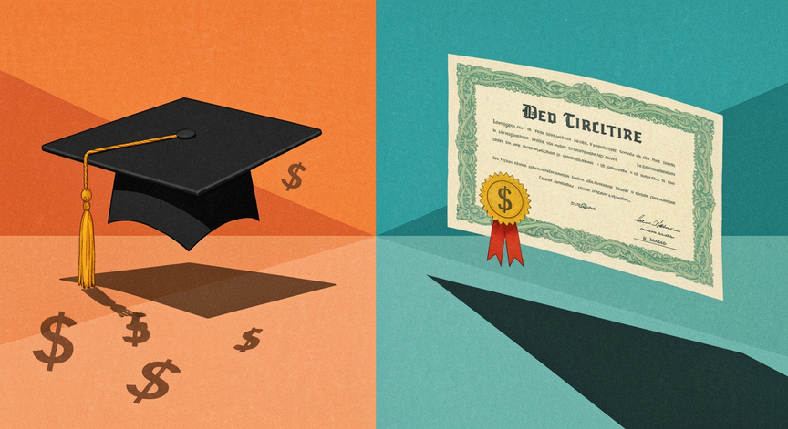 Degree vs Bootcamp ROI