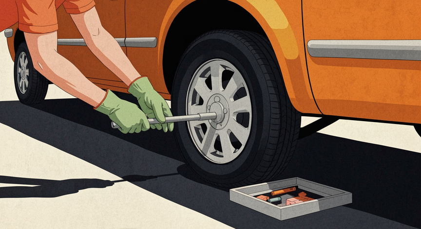 Changing a Flat Tire