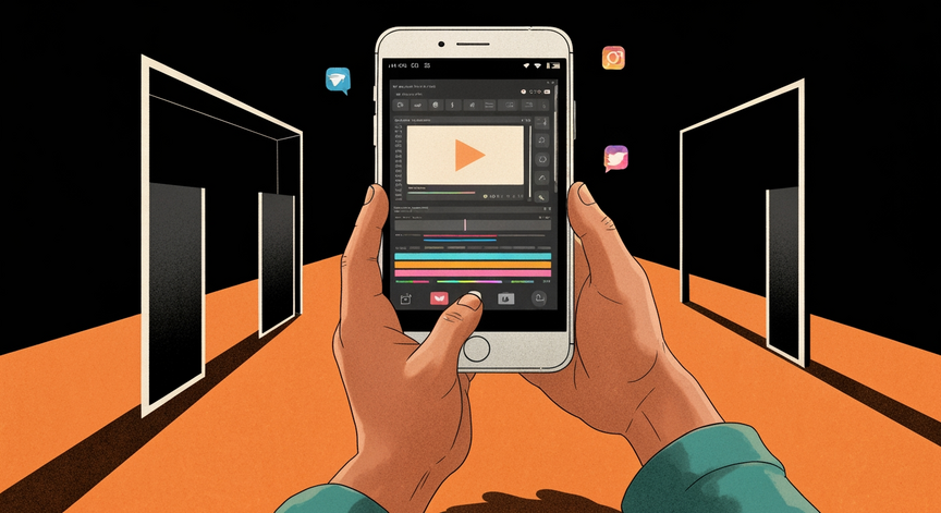 Mobile and Desktop Video Editing for Social Media