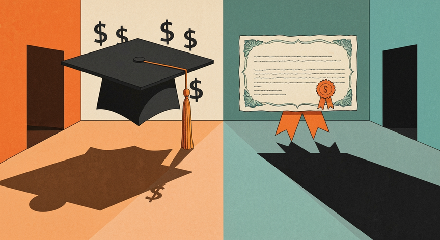 Degree vs Bootcamp ROI Showdown