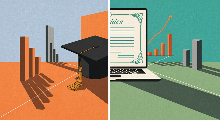 College Degree vs Bootcamp ROI