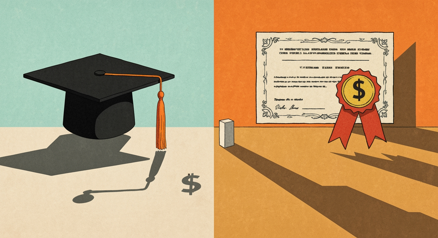 Degree vs Bootcamp ROI