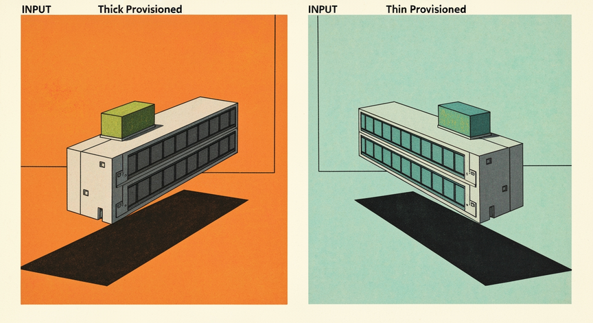 Thick vs. Thin Provisioned Storage
