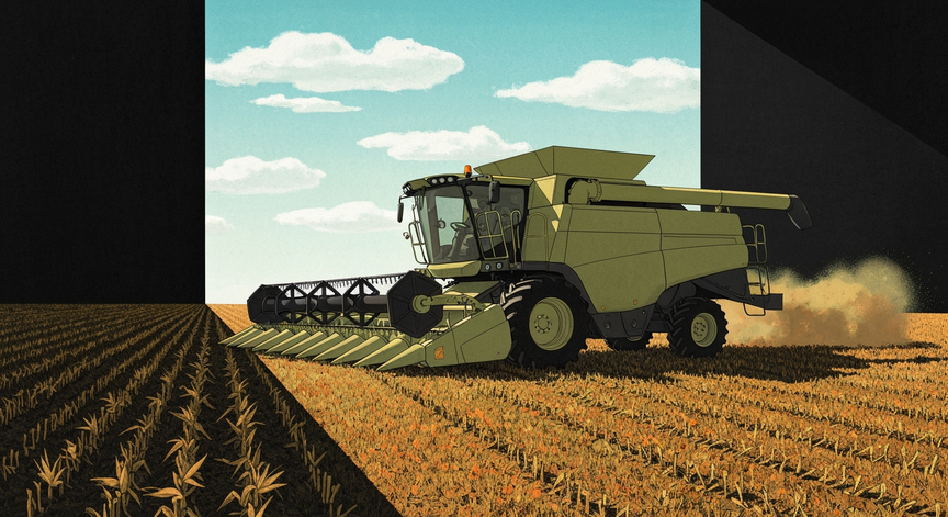 How Combines Harvest Corn