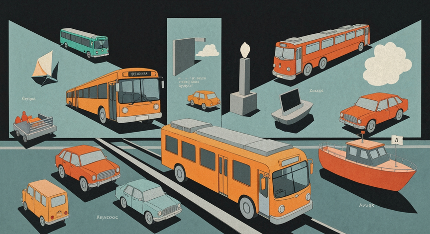 Greek Transportation Vocabulary Adventure