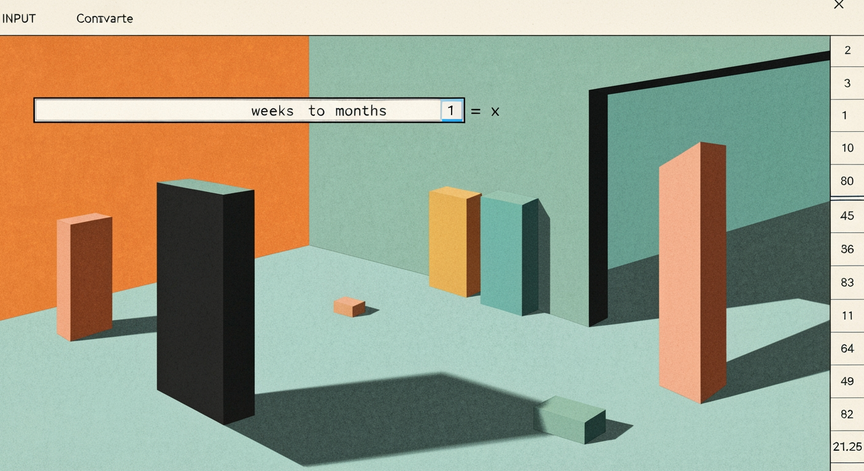 Excel Weeks to Months Conversion