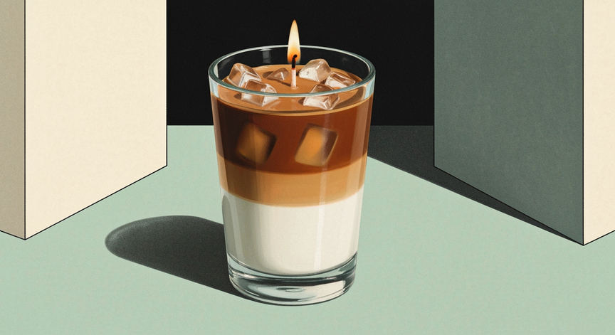 Iced Latte Candle Making