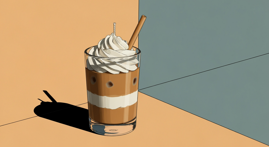 Crafting an Iced Latte Candle