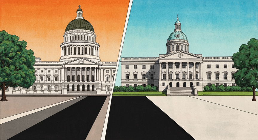 California vs Massachusetts Politics