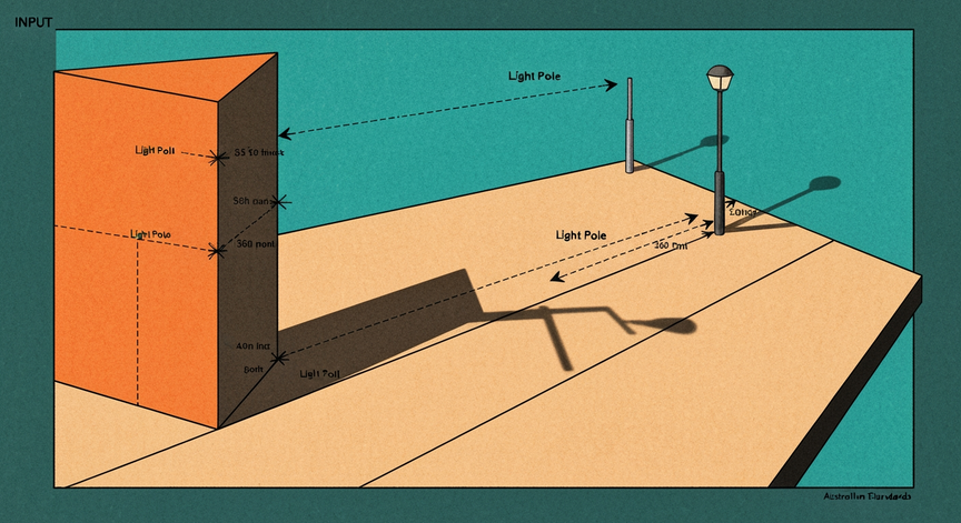 Australian Road Reserve Light Pole Setbacks