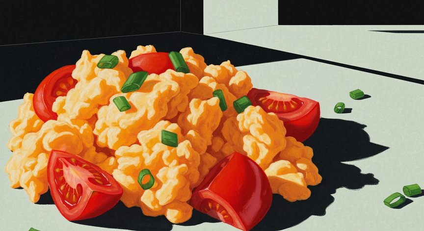 Scrambled Eggs with Tomatoes Mastery