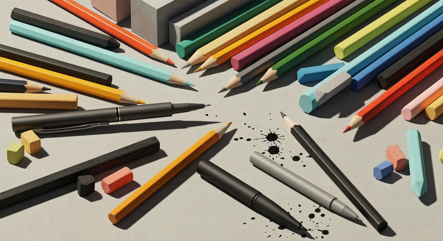 Exploring Drawing Media Techniques