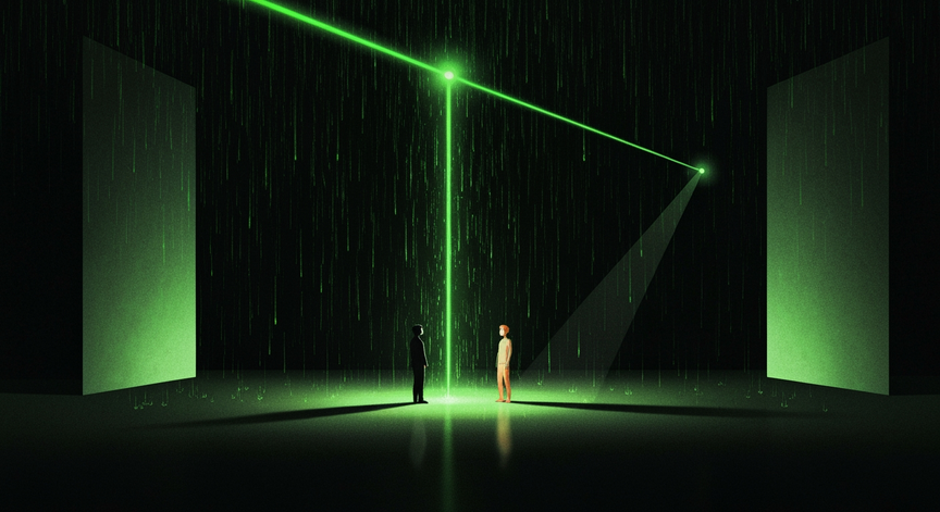 Digital Rain and Laser Light Effects