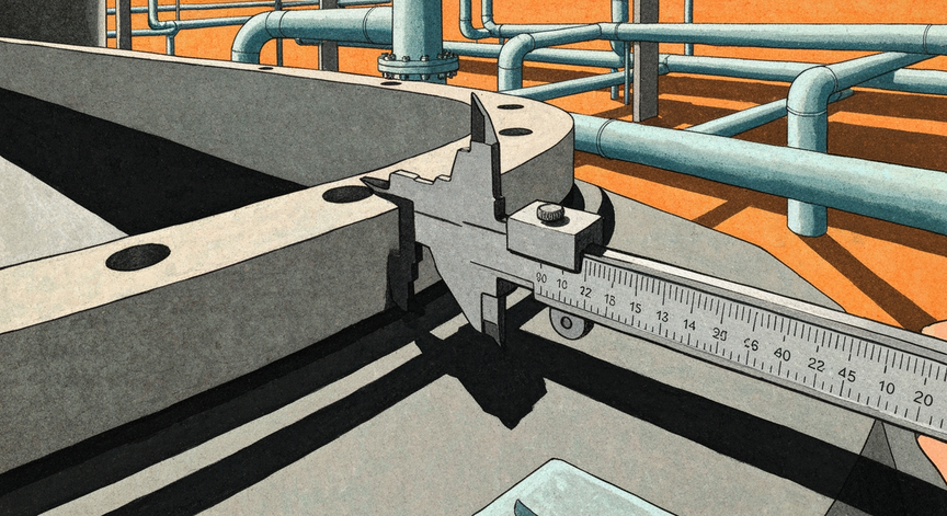 Measuring Installed Large Diameter Flanges