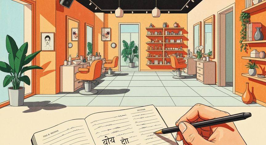 Beauty Parlor Project Plan in Hindi