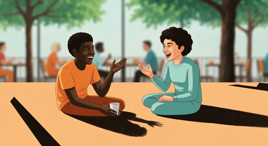 فن الحديث الدافئ والمميز