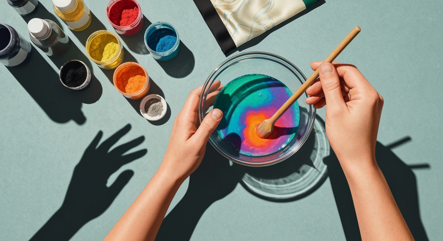 DIY Silk Paint Creation