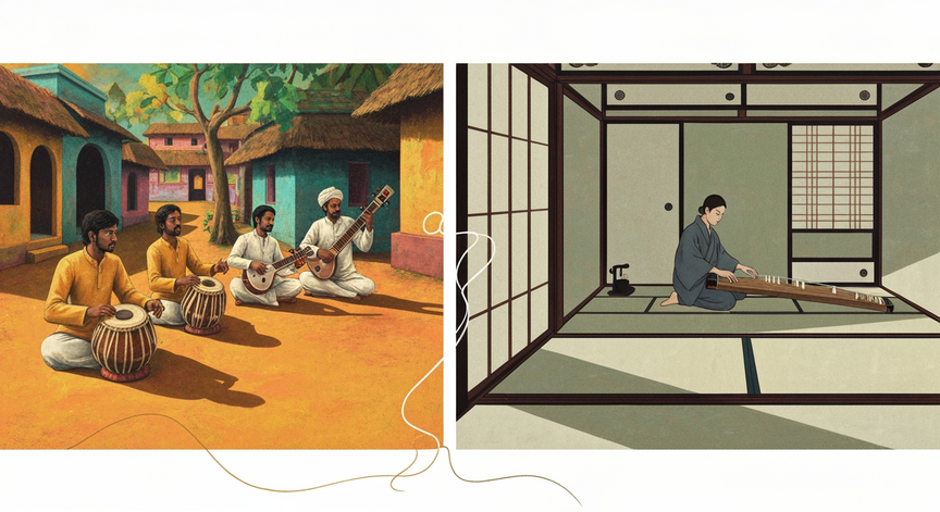 ভারত-জাপান লোকসংগীত: তুলনামূলক বিশ্লেষণ