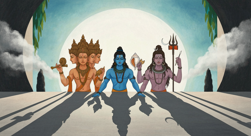 त्रिमूर्ति ब्रह्मा विष्णु और महेश का रहस्य