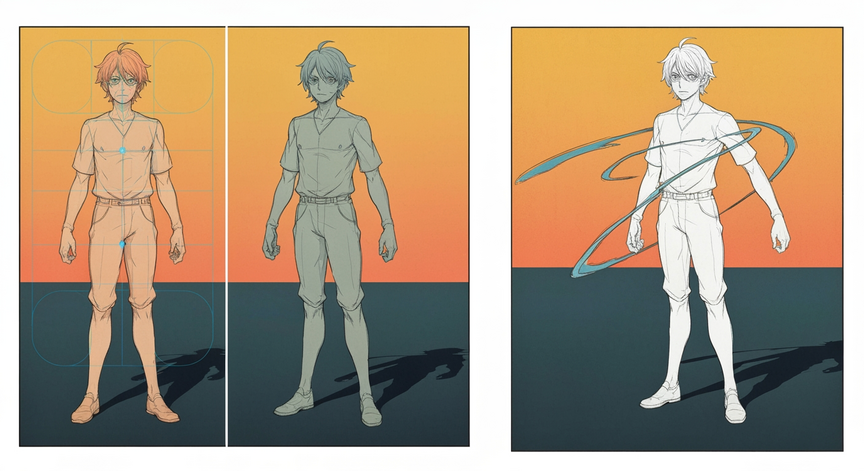 Advanced Anime Character Sketching and Design