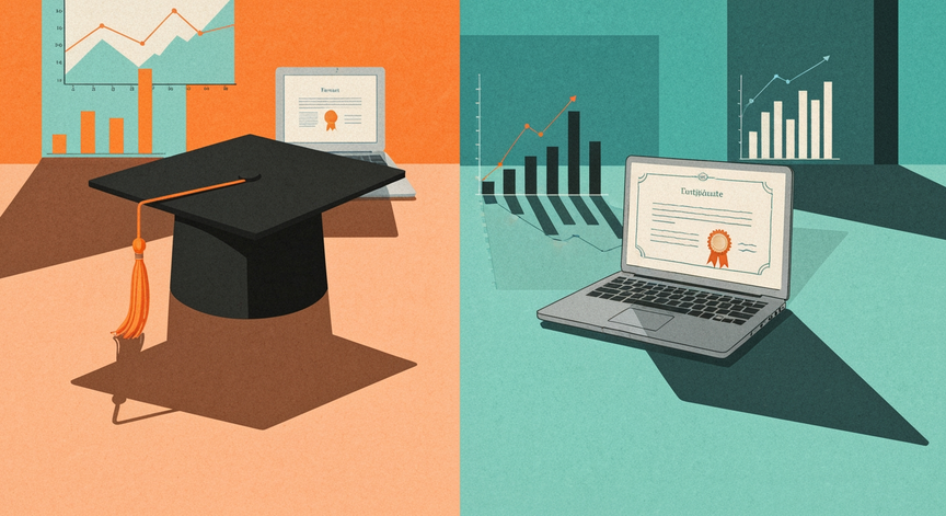 College Degree vs Bootcamp ROI