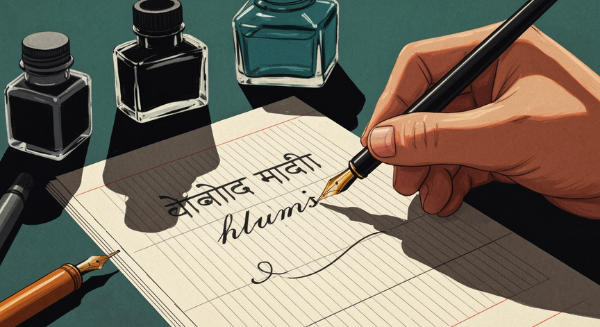 मराठी आणि इंग्रजी हस्तलेखन सुधारणा