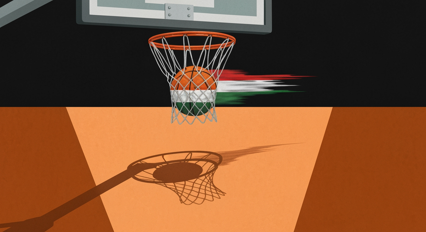 Basketball Action in Hungarian