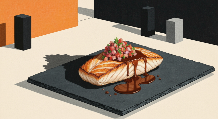 Mastering Miso Sea Bass with Bacon Salsa