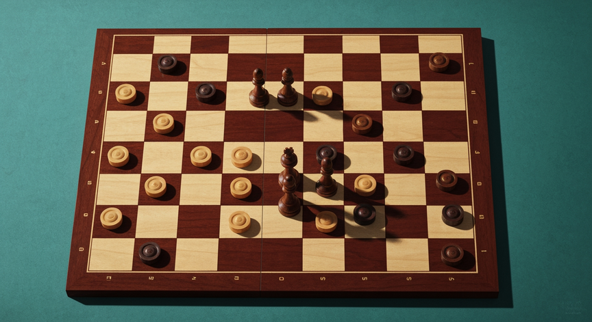 Advanced International Checkers Tactics and Defense
