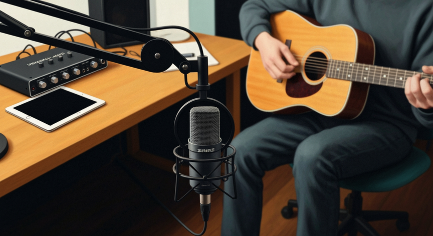 Single Mic Soul Recording Blues and Americana on iPad