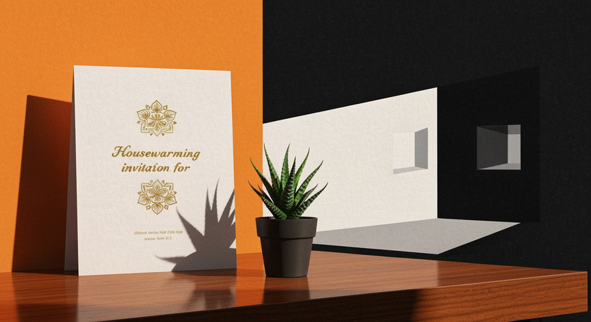 Designing a Custom Housewarming Invitation