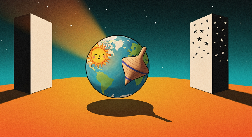 How Earth Spins: Day and Night