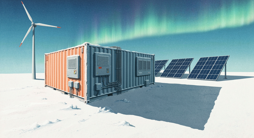 Batteries en milieu arctique