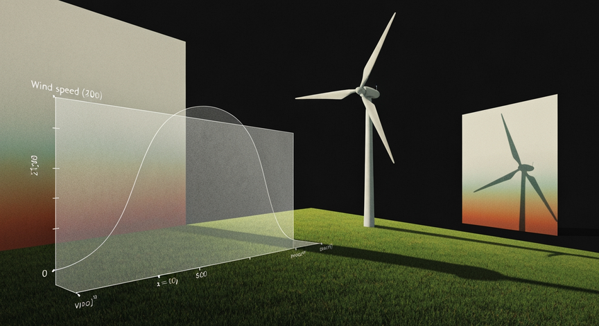 Distribution de Weibull pour l'éolien
